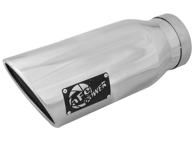 afe MACH Force-Xp Universal Exhaust Tip 4 IN Inlet x 6 IN Outlet x 15 IN L - 49T40602-P15