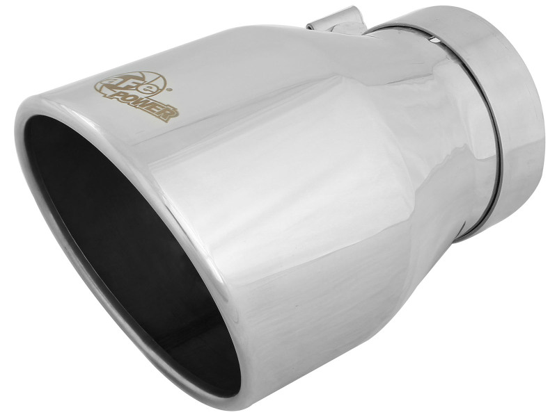 afe MACH Force-Xp Universal Exhaust Tip 4 IN Inlet x 6 IN Outlet x 9 IN L - 49T40604-P09