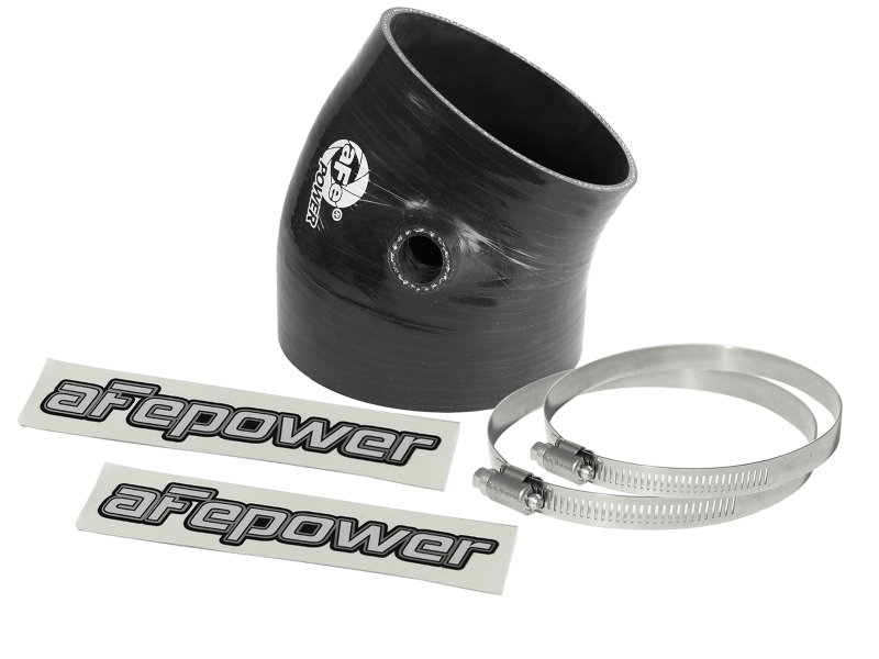 afe Magnum FORCE Intake Coupling Kit (4-3/8 IN ID to 3-3/4 IN ID x 30 Deg.) Elbow Coupler - Black - 59-00115