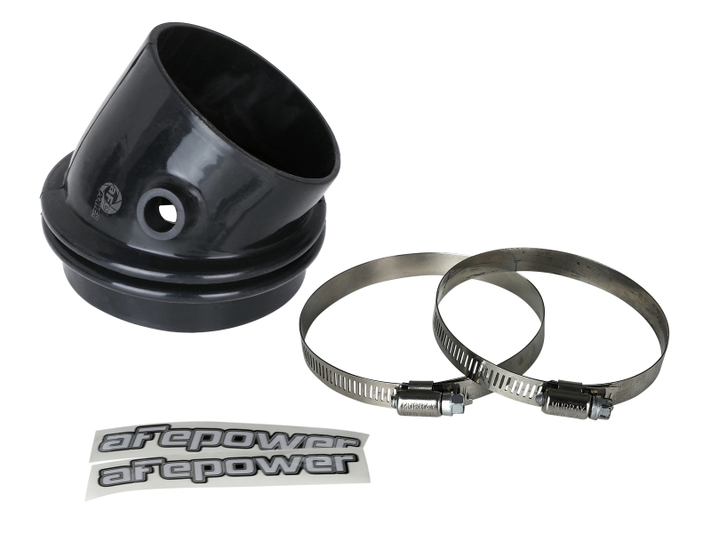 afe Magnum FORCE Intake Coupling Kit (4-3/8 IN ID to 3-7/8 IN x 30 Deg.) Elbow Coupler - Black - 59-00123