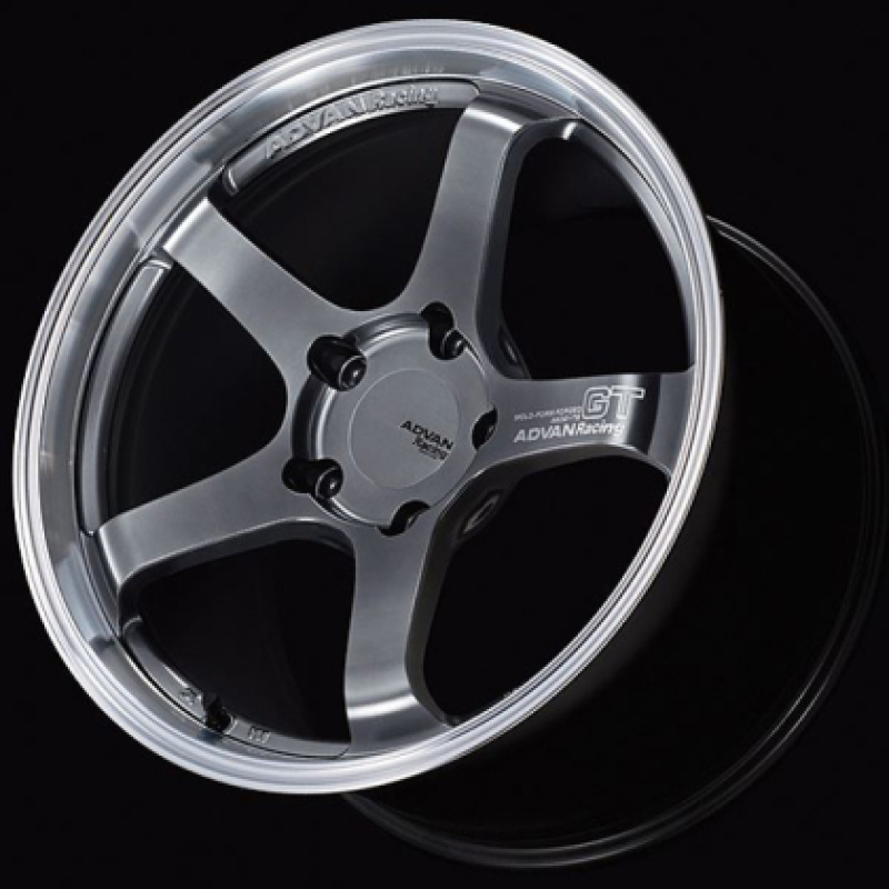 Advan GT Beyond 17x8.0 +35 4-100 Machining & Hyper Platinum Black Wheel - YAQB7G35AMPB