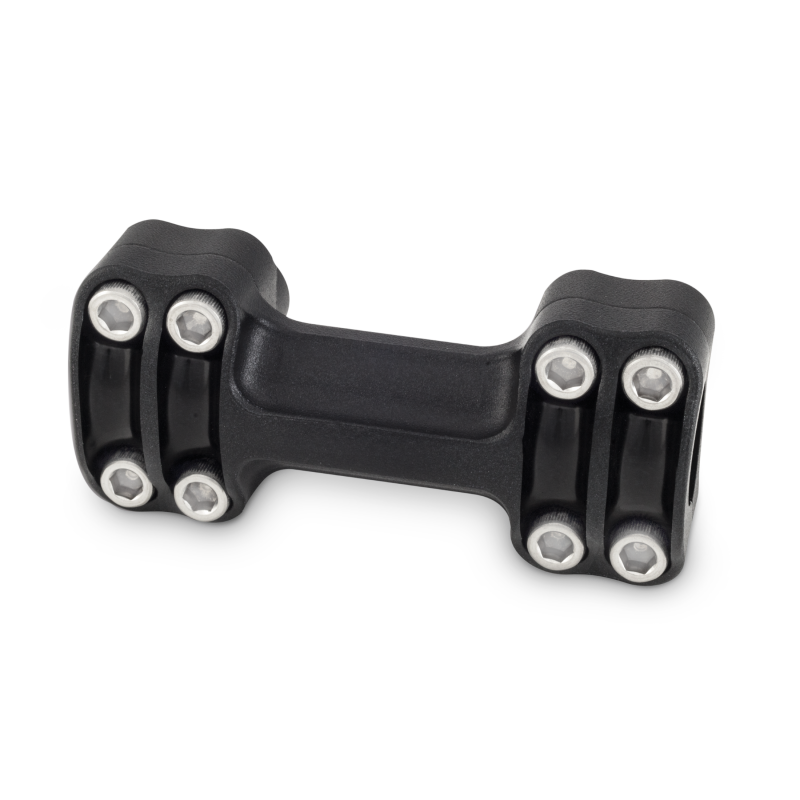Burly Brand Reaper Riser Clamp 1-1/2in Tall for 1in Bar, One Piece - Texture Black - B12-8013TB