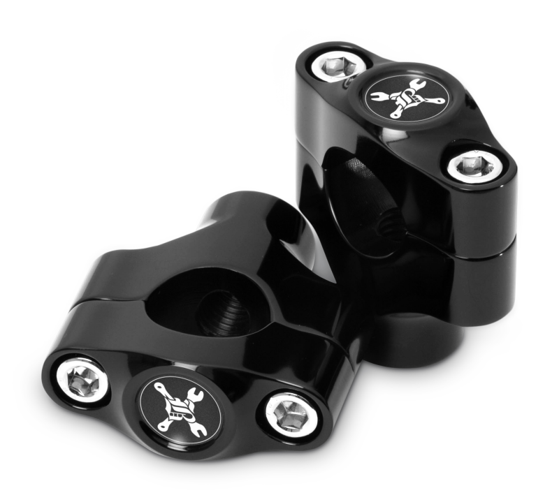 Burly Brand Hawk Riser Clamp for 1in Bar, Set - Black - B12-8014B