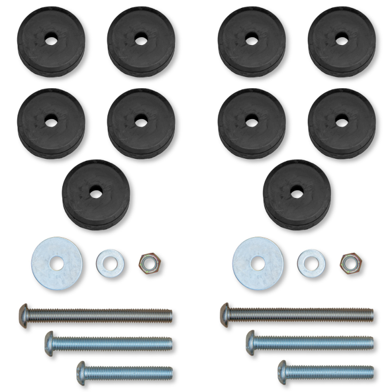 Rock Krawler 07-18 Jeep Wrangler JK/JKU / 97-06 Wrangler TJ Stackable Front & Rear Bump Stop Kit - RK06105