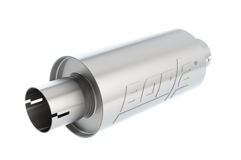 Borla Universal Pro-XS Round S-Type 2.5in Inlet/Outlet Center/Center Notched Muffler - 400497