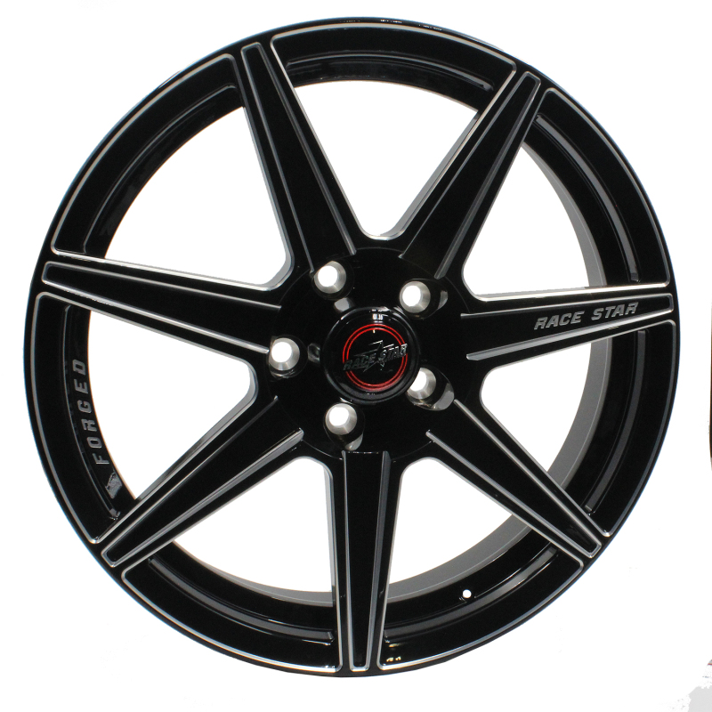 Race Star 72 ValStar 17x 2.25 / 0BC / 1.7BS / in CB / Black w/Machined Accents Wheel - 72-72400112AB