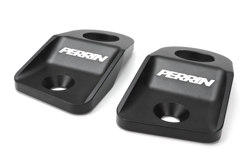 PERRIN 15-21 Subaru WRX / STI Upper Radiator Bracket Set - Black - PSP-ENG-523BK