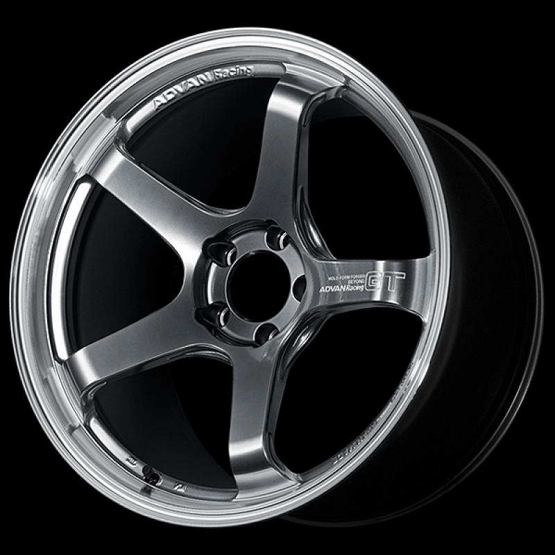 Advan GT Beyond 19X9.0 / +35 Offset / 5-114.3 BC / +35mm Bore / Machining & Hyper Platinum Black - YAQB9I35EMPB
