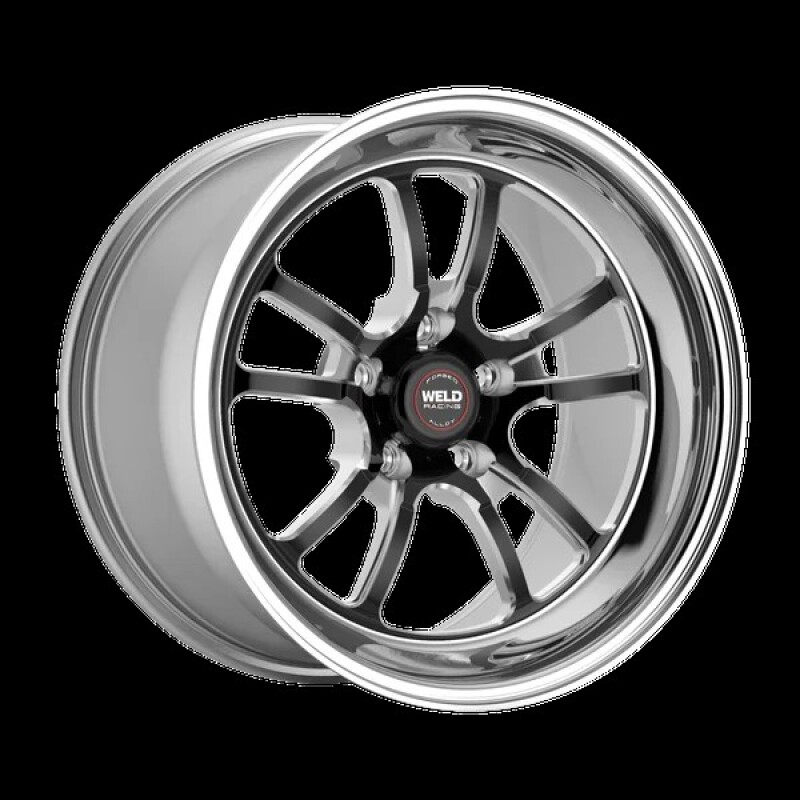 Weld S70 RT-S 15x10in / 5x114.3 BP / 7.5in. BS - Black Center - Polished Shell Wheel - 70MB-510A75D
