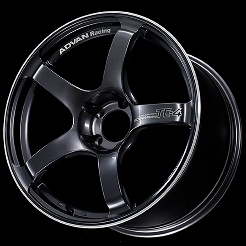 Advan TC4 17x7.5 / +37 Offset / 5-100 / 63mm Bore / Racing Gunmetallic & Ring - YAD7F37DGMR