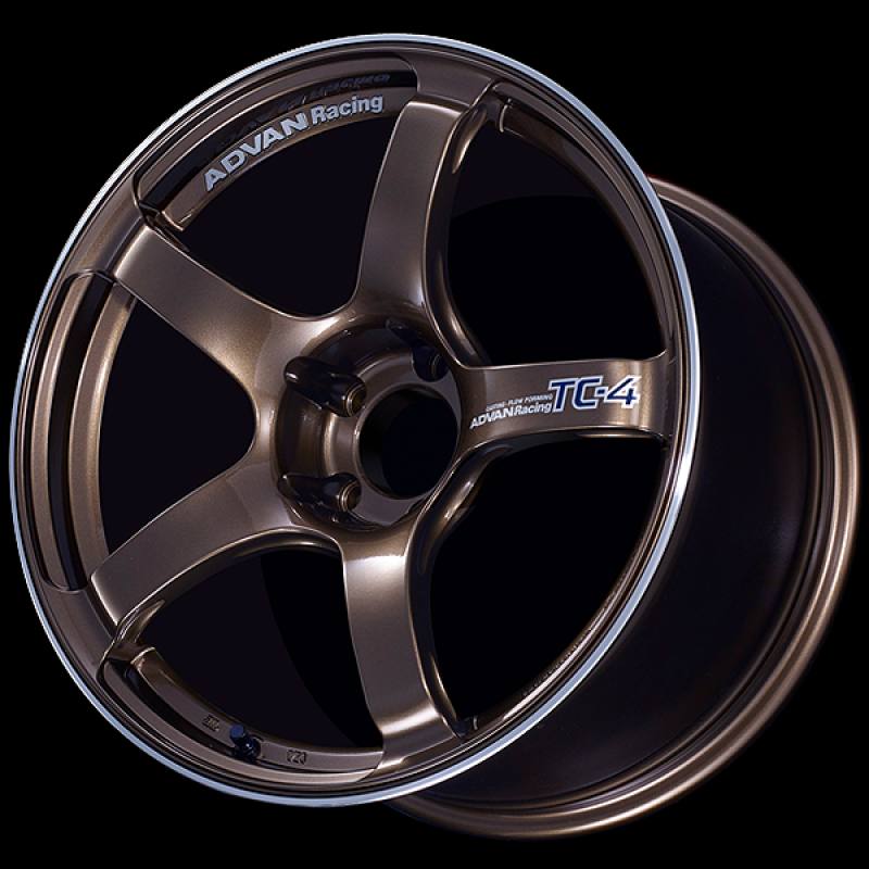 Advan TC4 18x7.0 / +41 Offset / 4-100 / 63mm Bore / Umber Bronze Metallic & Ring - YAD8E41AUAR