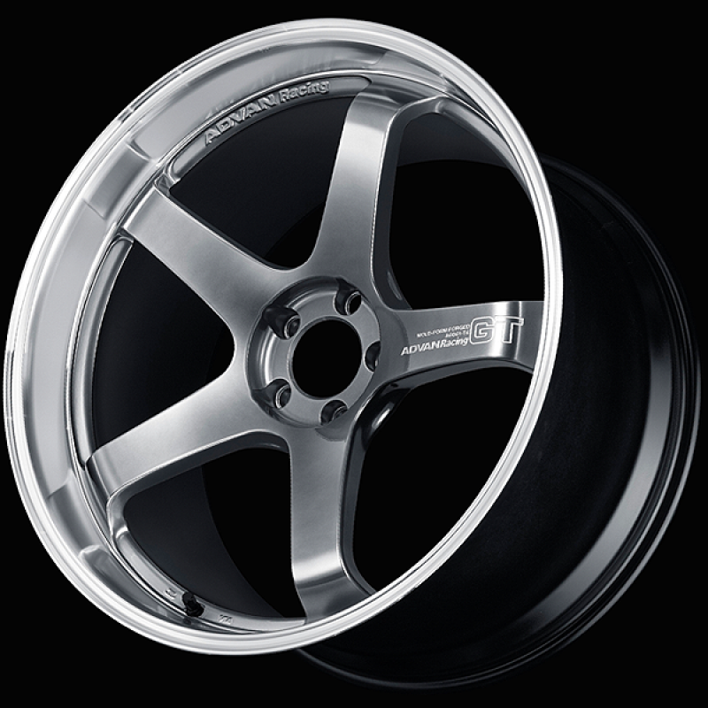 Advan GT Premium Version 21x10.0 / +17 ET / 5-120 / 72.5mm Bore / Machining & Hyper Platinum Black - YAQ1K17WPBP