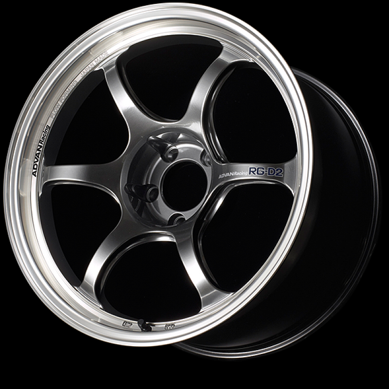 Advan RG-D2 17x7.5 / +30 Offset / 4-98 / 58mm Bore / Machining & Racing Hyper Black - YAT7F30SHB