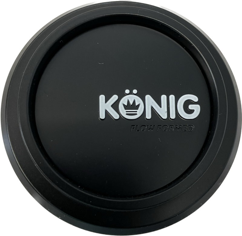 Konig Flow Formed Pop-in Center Cap - Heliogram/Neoform Black - CAPFFPI5
