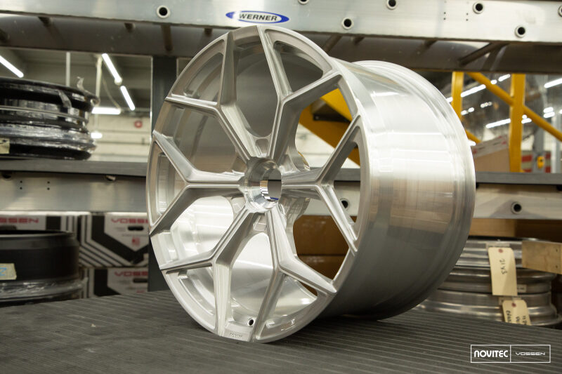 Vossen x Novitec NL4-Cl 20x9 ET:24 Brushed - Gloss Clear Lamborghini Aventador Front Wheel - F-AFP-75-F02-C04