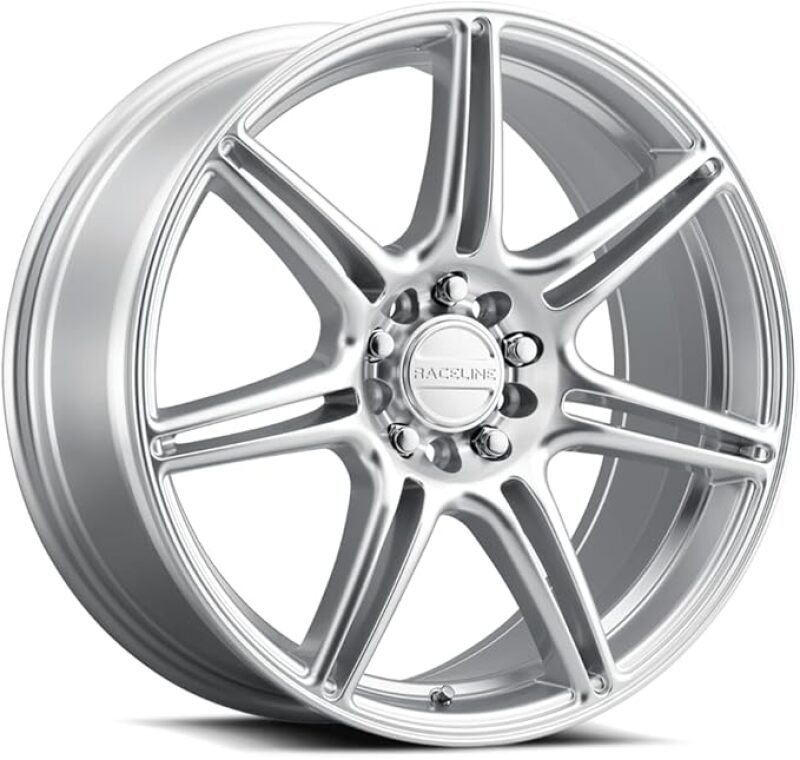 Raceline 148HS Apex 18x8in / 5X110 / 5X114.3 BP / 40mm Offset / 72.62mm Bore - Hyper Silver - 148HS-88088+40
