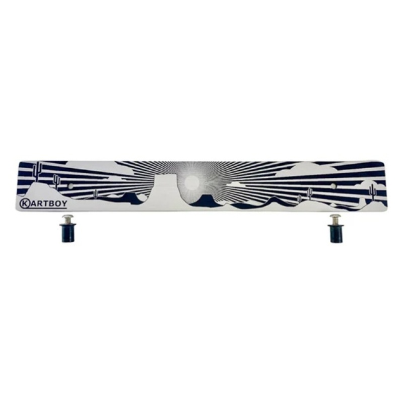 Kartboy Subaru License Plate Delete - Black Desert Rising Sun - KB-055-PL-BLK-RSUN