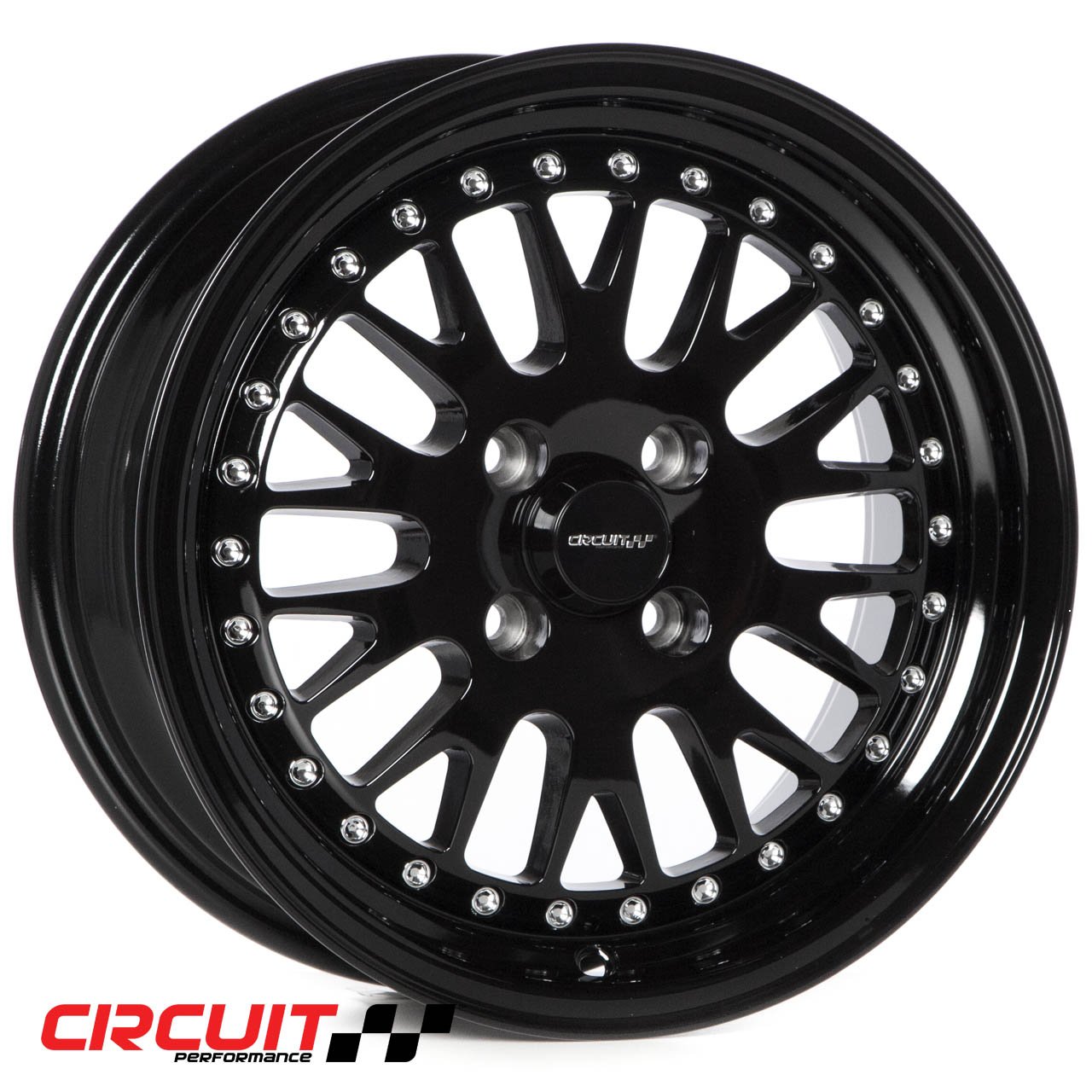 Circuit Performance CP21 15x7 Full Gloss Black 4x100 [+25mm] Wheel