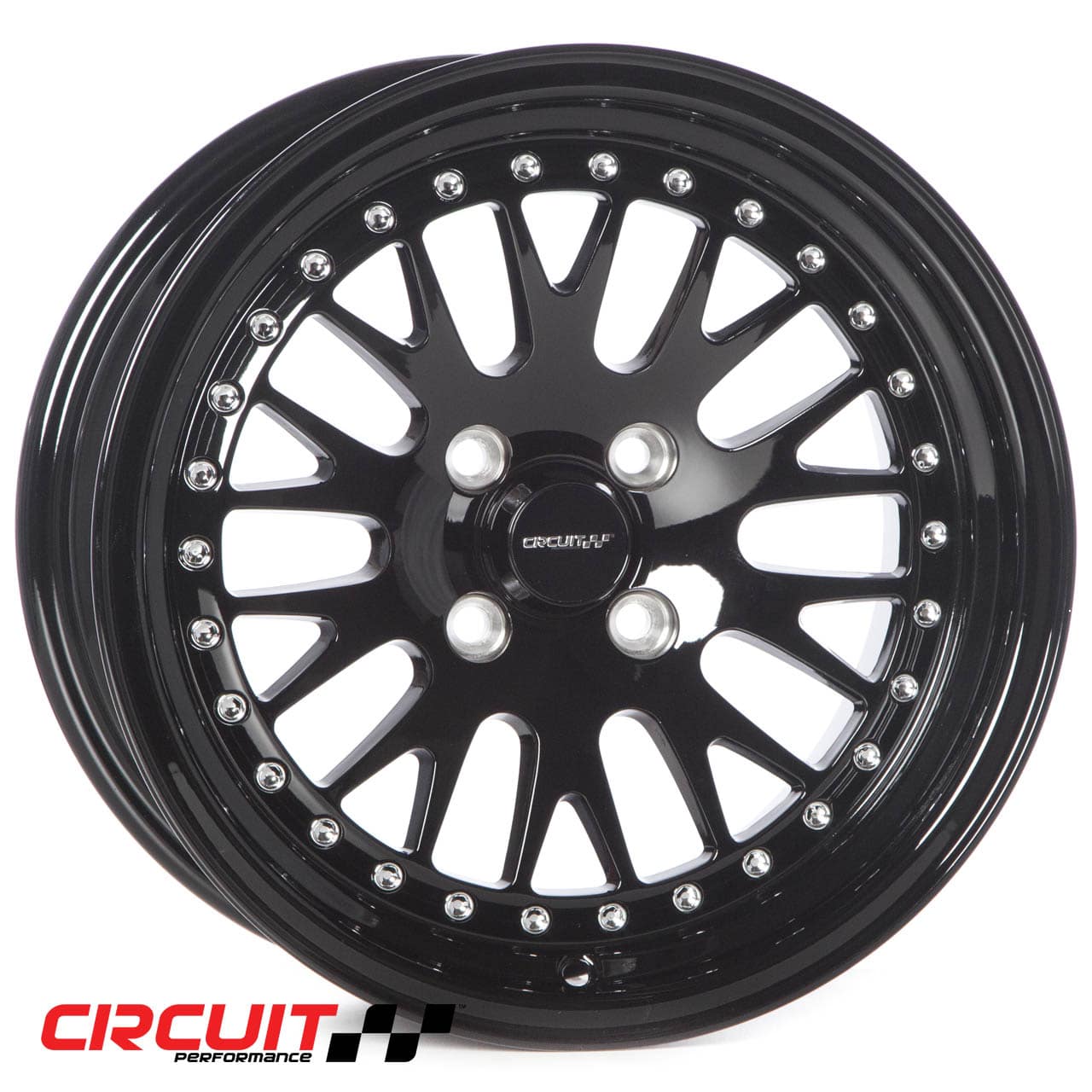 Circuit Performance CP21 15×8 Full Gloss Black 4×100 [+25mm] Wheel
