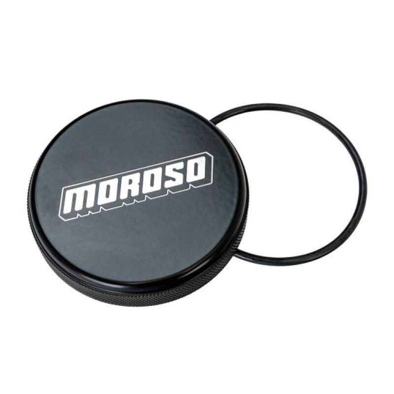 Moroso Replacement Cap Dry Sump Tank - Black w/Logo - 85298