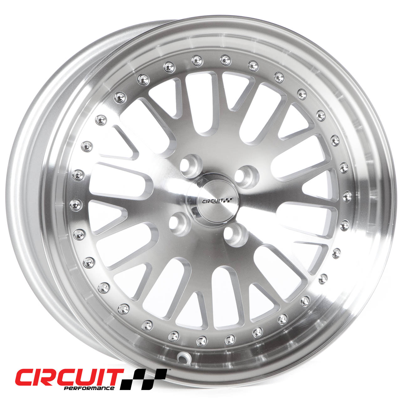 Circuit Performance CP21 16×7 Silver/Machined 4×100 [+25mm] Wheel
