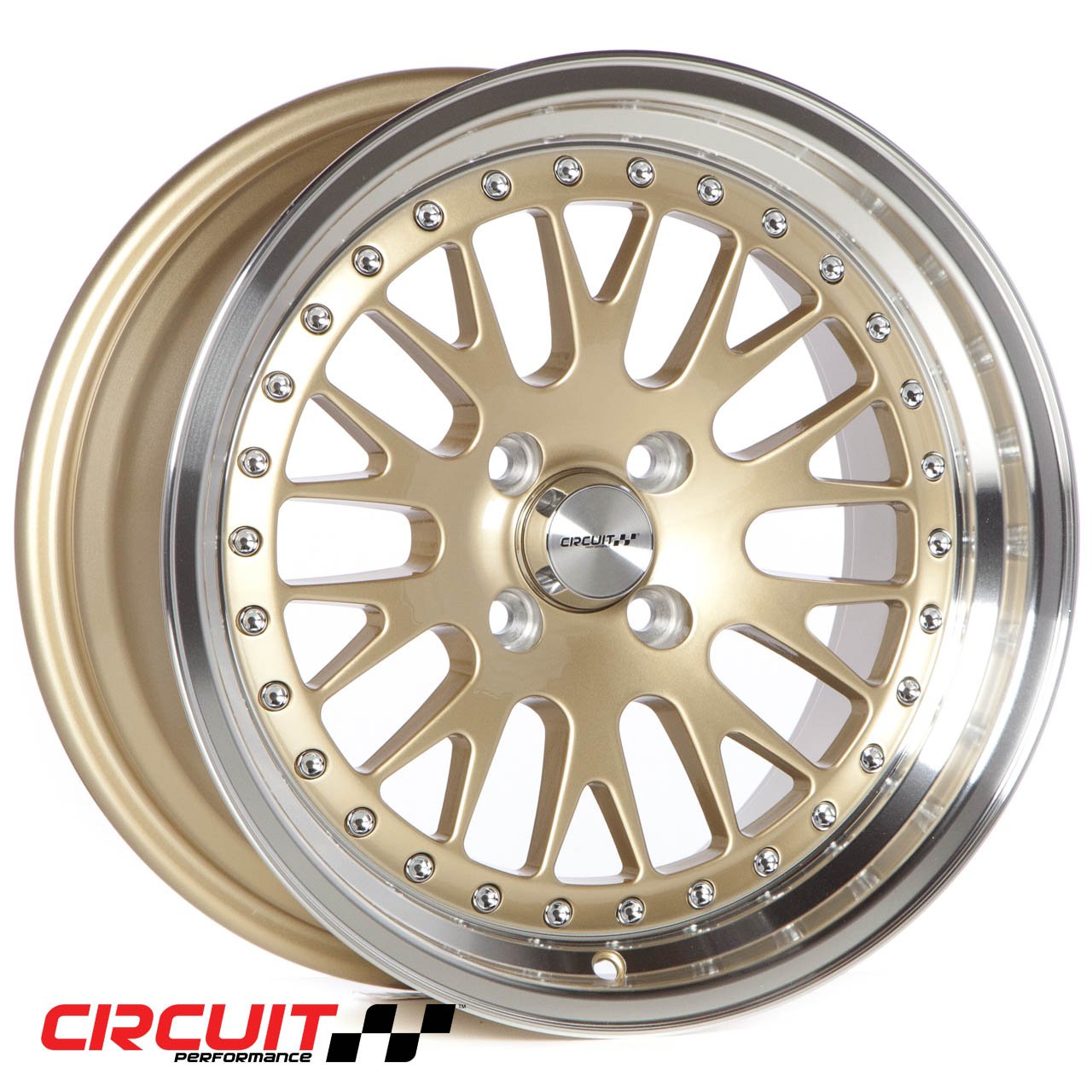 Circuit Performance CP21 16×8 Gold 4×100 [+25mm] Wheel