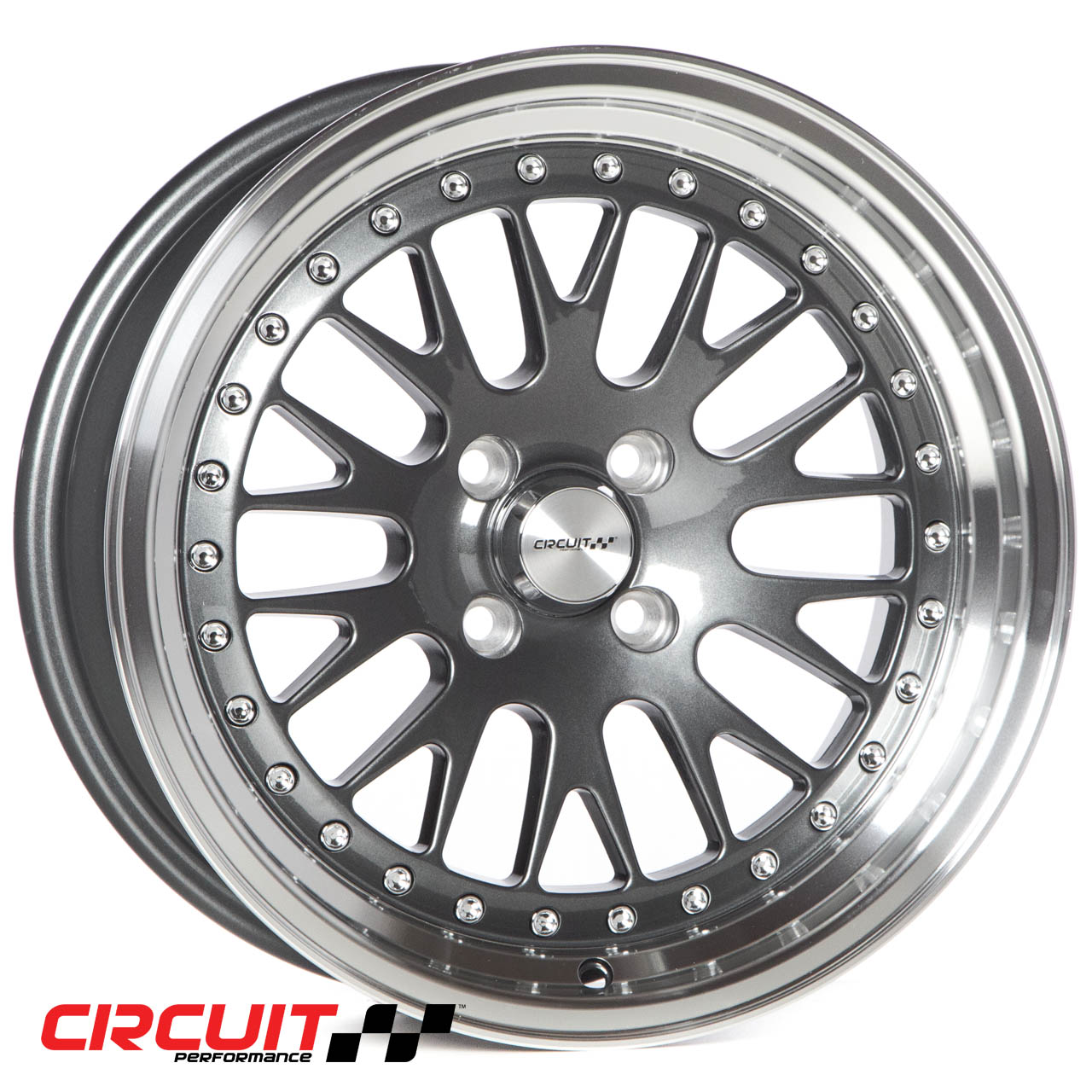 Circuit Performance CP21 16×8 Gloss Gun Metal 4×100 [+25mm] Wheel