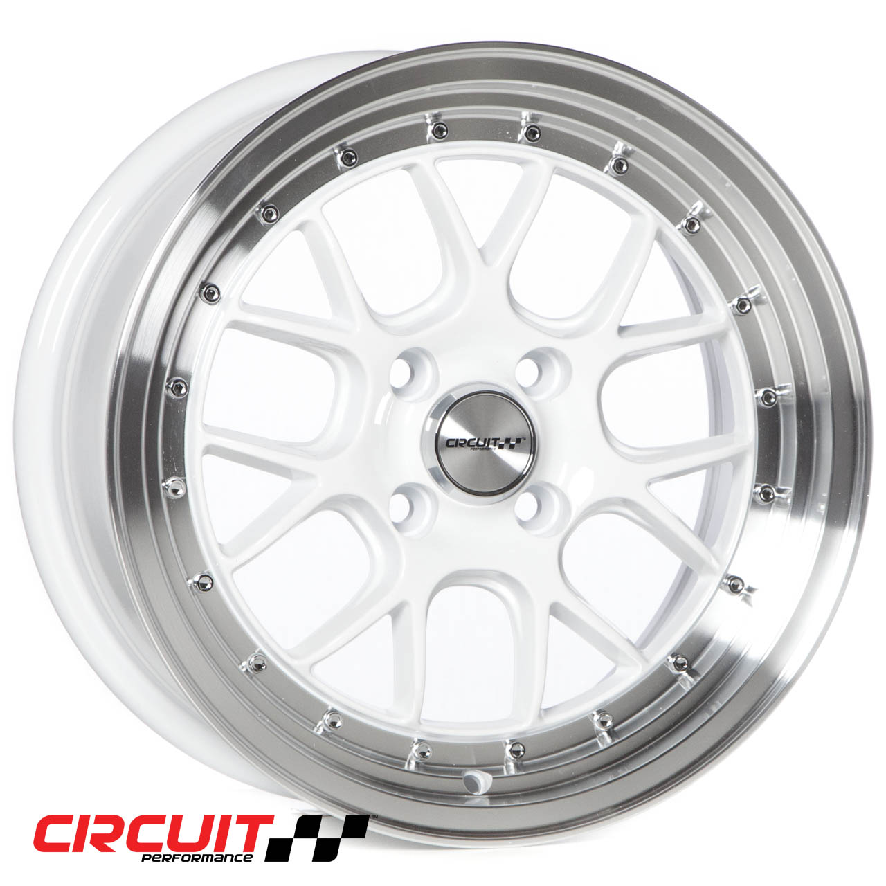 Circuit Performance CP27 15×7 Gloss White 4×100 [+35mm] Wheel