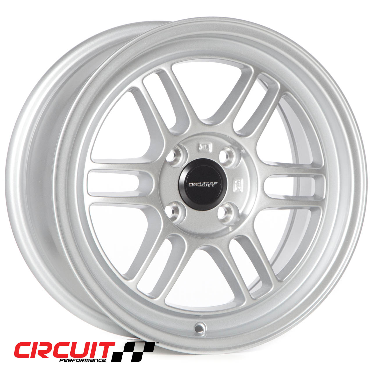 Circuit Performance CP37 15x7 Silver 4x100 [+28mm] Wheel (RPF01 Style)