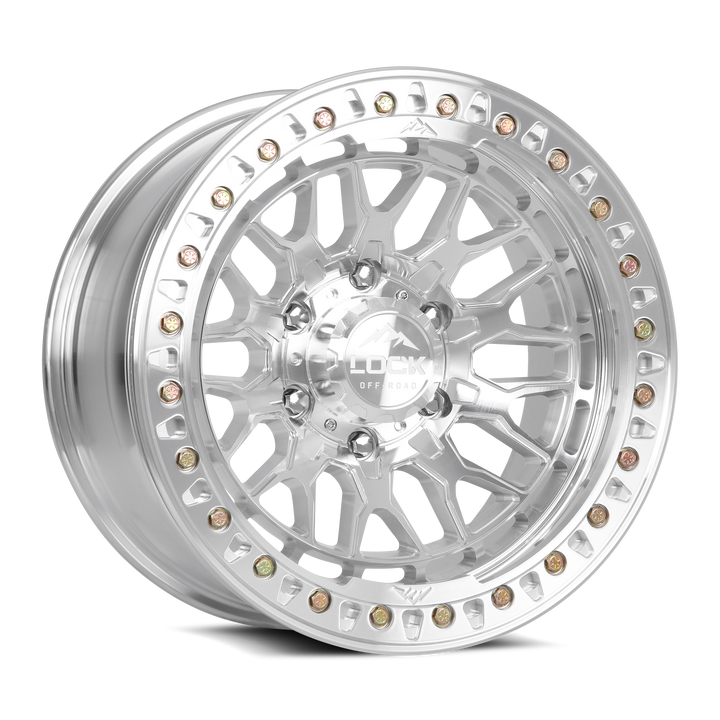 Lock Offroad Invader Forged BeadLock Machine Face Polish 17x9 | 6x135 | -38mm