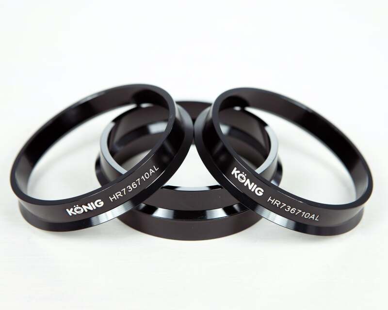 Konig Hub Ring - Aluminum Set (4pcs) - 73.1mm O.D. / 67.1mm I.D. - HR736710AL