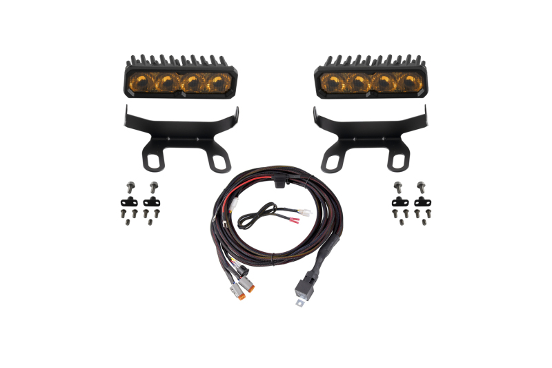 Diode Dynamics 2013-2018 Ram 1500 Ram Standard SS6 Sport LED Kit Yellow Driving 3000K - DD8861