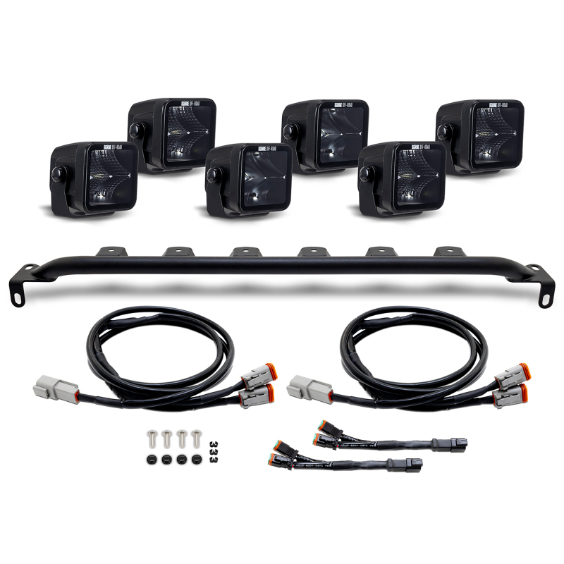 Borne Off-Road 2021+ Ford Bronco Direct Fit Light Pods - Mod Bumper - 6x Pods - Bumper - Up - BNLT-BR-21M-B6U