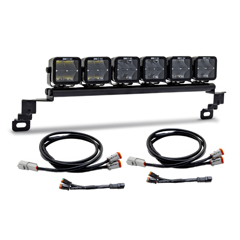 Borne Off-Road 2021+ Ford Bronco Direct Fit Light Pods - Standard Bumper - Kit of 6 - Up - BNLT-BR-21S-B6U