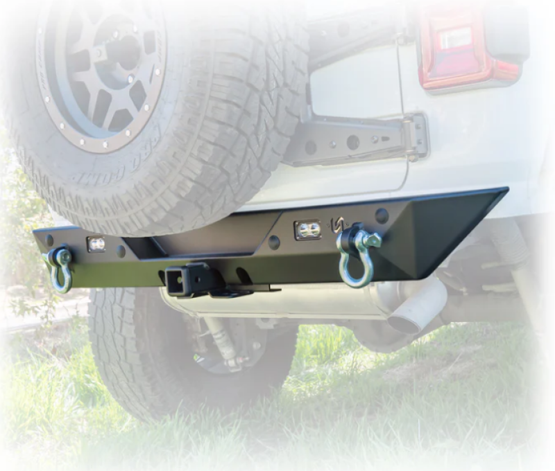Turn Offroad 2018+ Jeep JL Rear Bumper with Hitch and Lights - JLRB-02