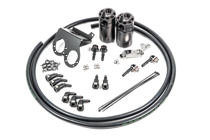 Radium Engineering Dual Catch Can Kit 17-19 Corvette LT1 w/ Dry Sump Fluid Lock - 20-1286-FL