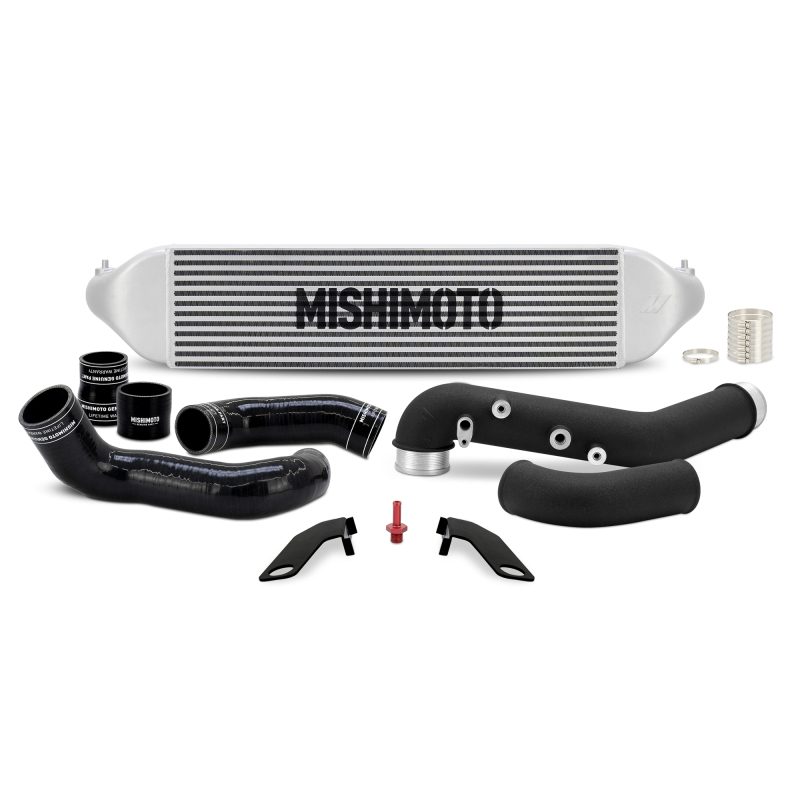 Mishimoto 2023+ Honda Civic Type-R Intercooler Kit w/Pipes - Silver Intercooler/Black Pipes - MMINT-CTR-23KSLBK