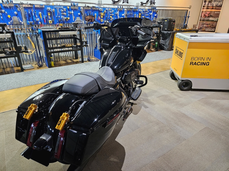 Ohlins 14-25 Harley FL Touring STX 36 Twin Blackline 12in Stiffer Spring Shocks - HD 778S2