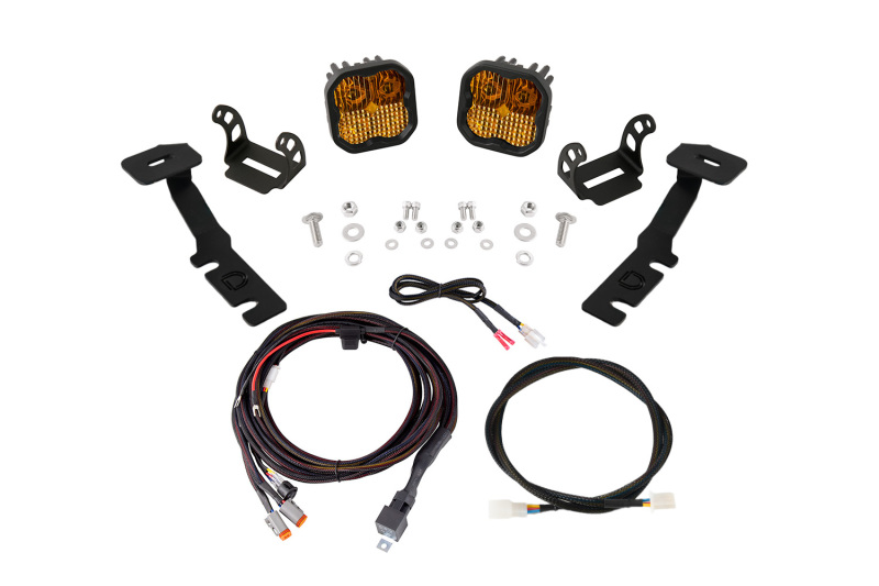 Diode Dynamics 19-25 Toyota RAV4 SS3 LED Ditch Light Kit - Pro Yellow Combo - DD8812