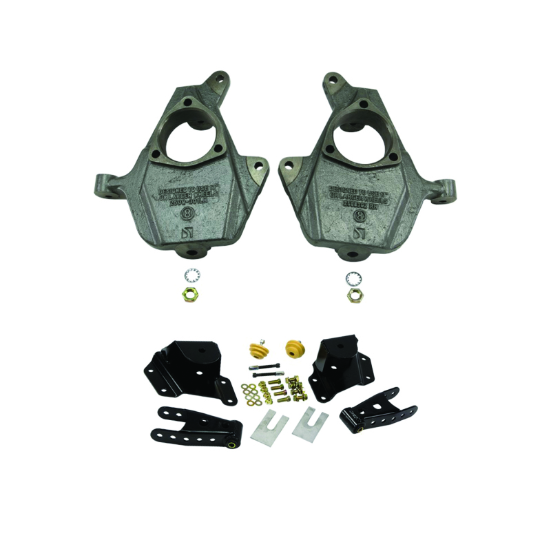 Belltech 99-06 Chevrolet Silverado/GMC Sierra Lowering Kit (2in Front/4in Rear) - W/O Shocks - 1009