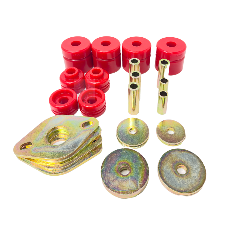Energy Suspension 00-06 Toyota Tundra Leaf Spring Bushing Set - Red - 8.4119R