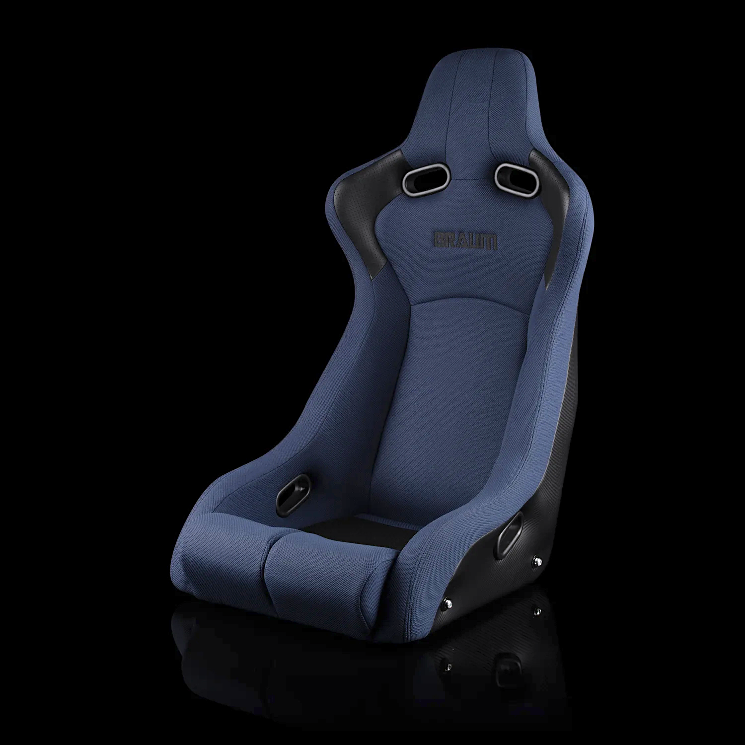 BRAUM VENOM-R Fixed Back Bucket Seat Navy Blue Cloth - Priced Per Seat
