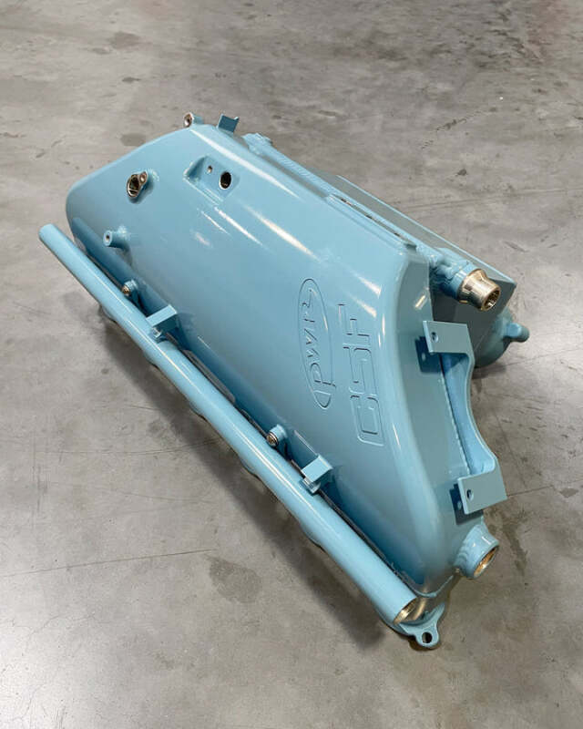 CSF BMW M2/M3/M4 S58 (G8X) Charge-Air Cooler Manifold - Snow Blue - 8233SB