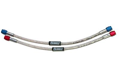 Russell Performance -4 AN to -3 AN 18in Pre-Made Nitrous and Fuel Line - 658440
