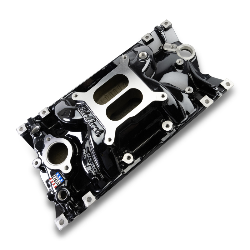 Edelbrock Chevy Vortec SB Performance EPS Manifold - Black Plasma Finish - 2716-BP
