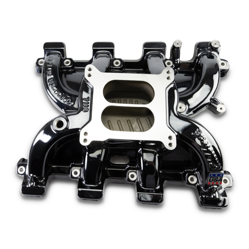 Edelbrock Chevy LS1 Performer RPM Intake Manifold Only - Black Plasma Finish - 71187-BP