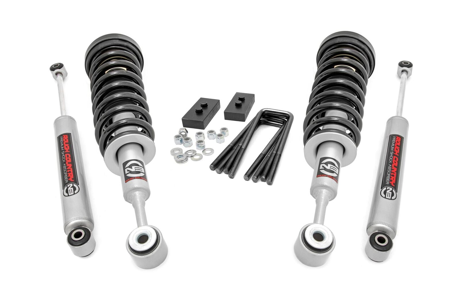 Rough Country 2.5 Inch Lift Kit Lifted Struts | Ford F-150 4WD (2004-2008)