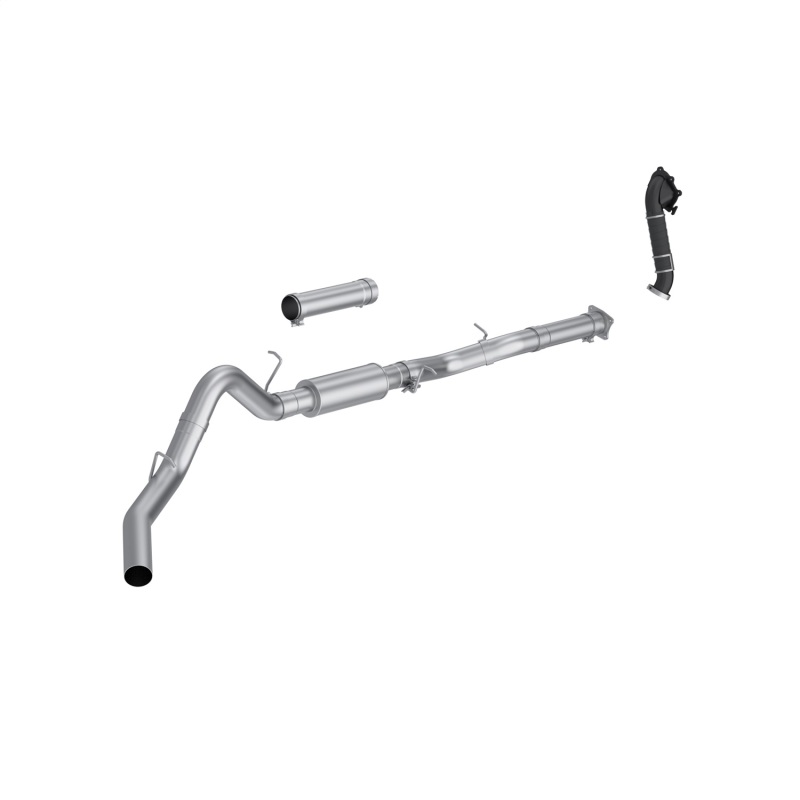 MBRP 01-04 Chevy Silverado / GMC Sierra 2500/3500HD 4in OD CatBack Single Side Exit w/ Downpipe - AL - S6001P