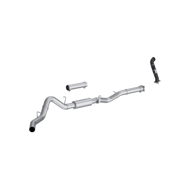 MBRP 2005 Chevy Silverado / GMC Sierra 2500/3500HD 4in OD CatBack Single Side Exit w/ Downpipe - AL - S6003P