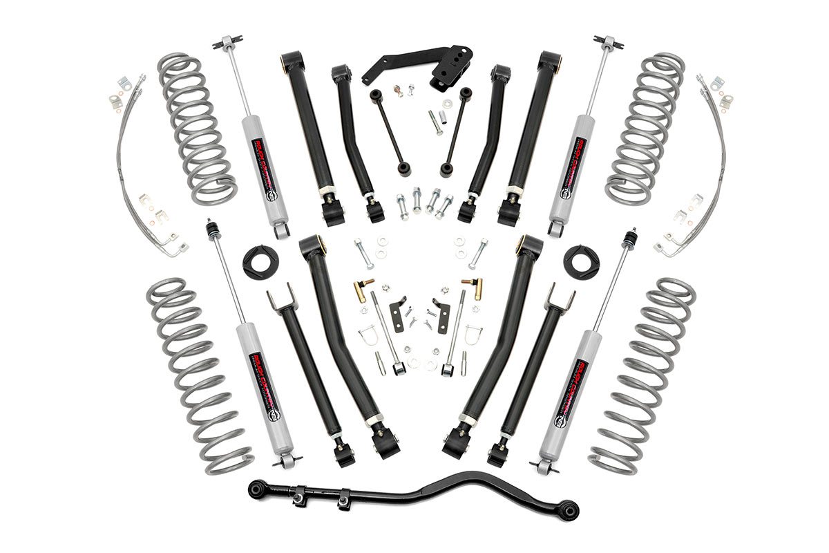 Rough Country 4 Inch Lift Kit 2-Door | Jeep Wrangler JK 4WD (2007-2018)